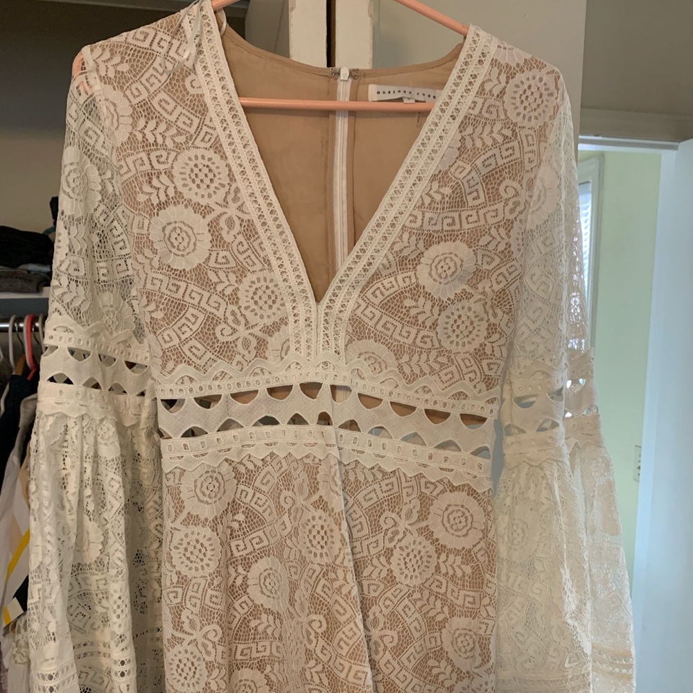 White lace dress